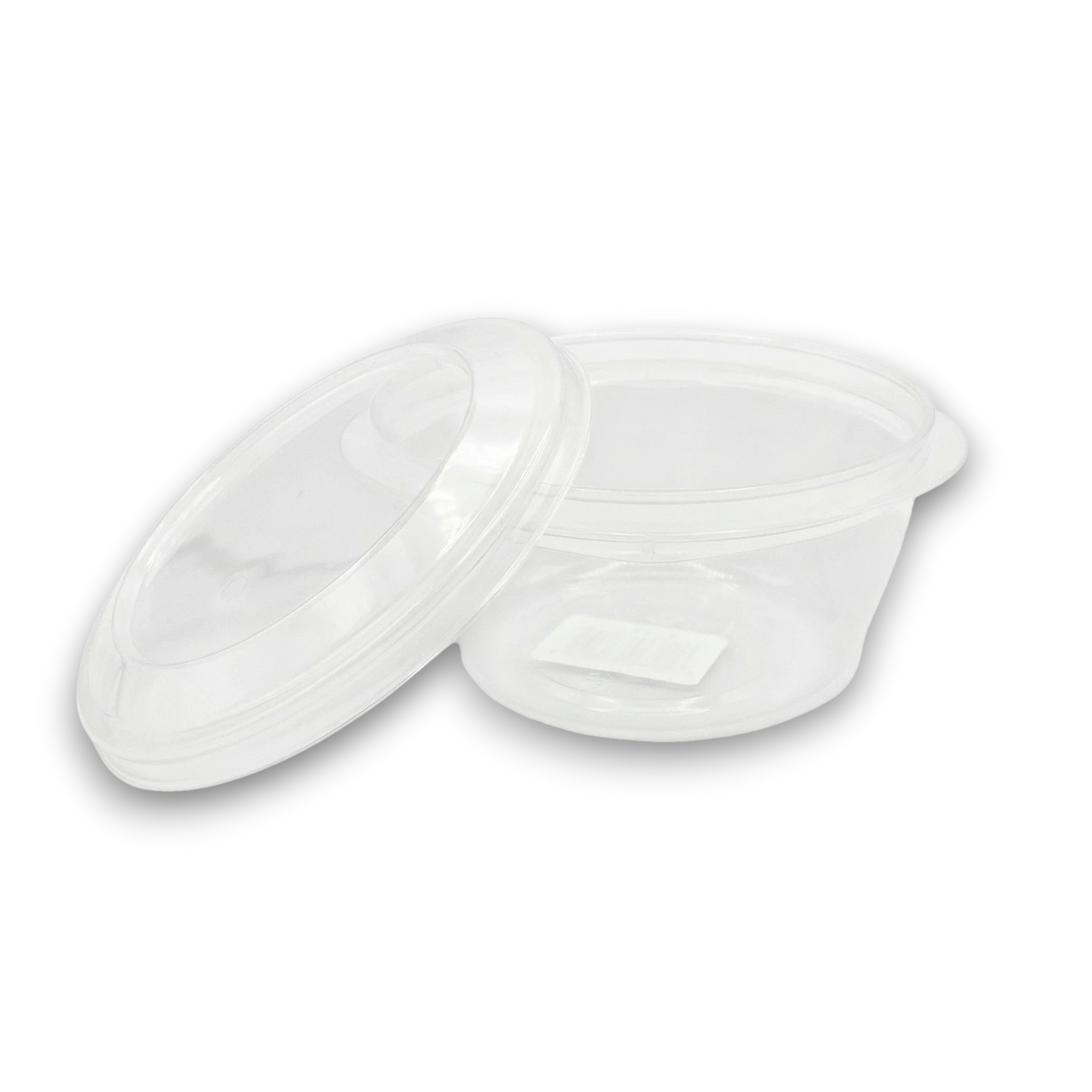 Plastic container for dough balls & toppings